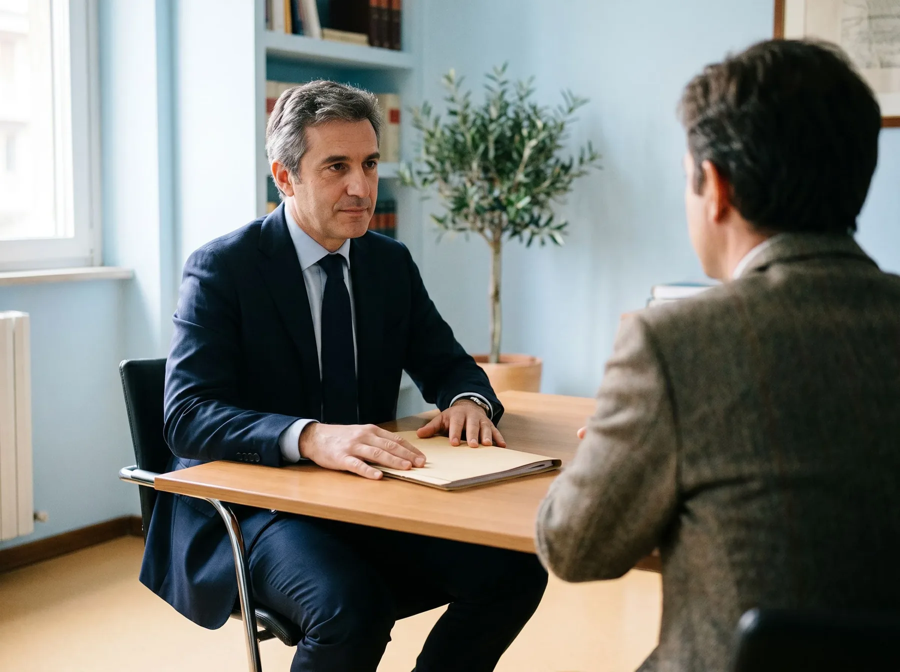 Consulente legale con cliente