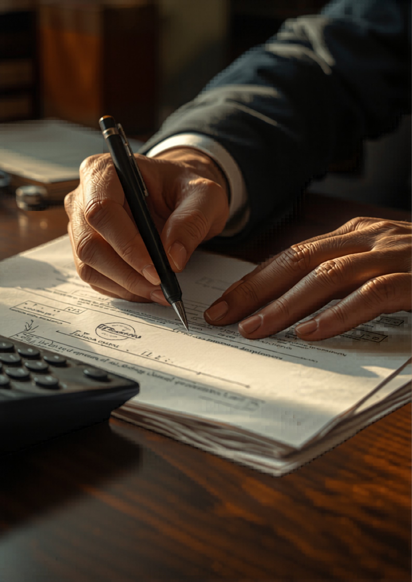 Firma documenti per pratica di risarcimento danni